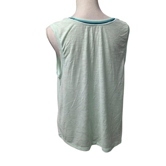 Old Navy Active Tank Top Green Love Gym Running Womens L Exercise Workout - Picture 3 of 8